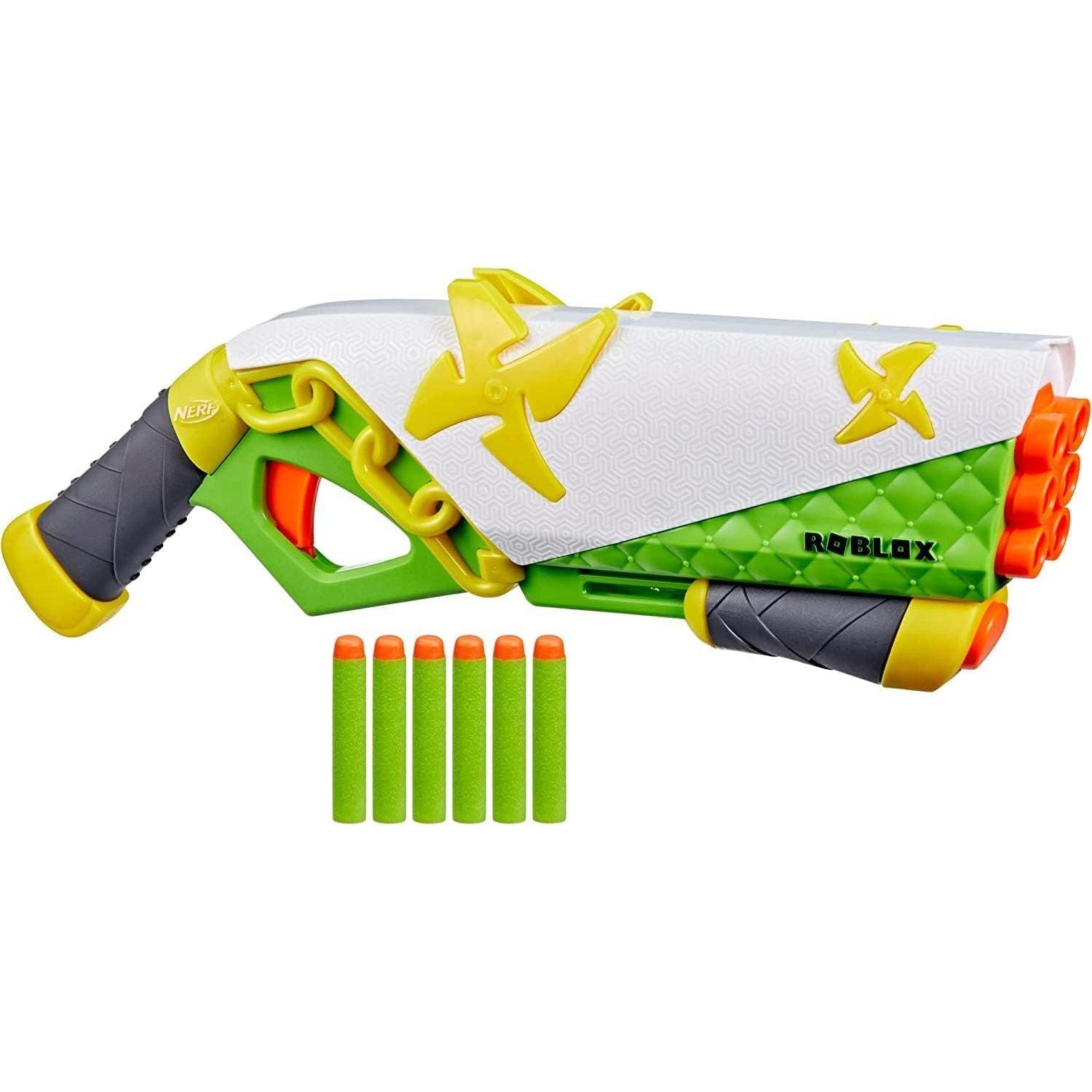 Nerf 01322100 Roblox Ninja Legends: Shadow Sensei Dart Blaster, Code to Redeem Exclusive Virtual Item, 6 Elite Darts