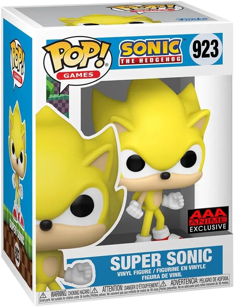 Funko Pop! Sonic the Hedgehog Super Sonic Vinyl Figure AAA Exc.