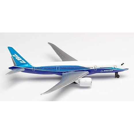 Daron Boeing 787 Dream Liner Single Plane, White Blue