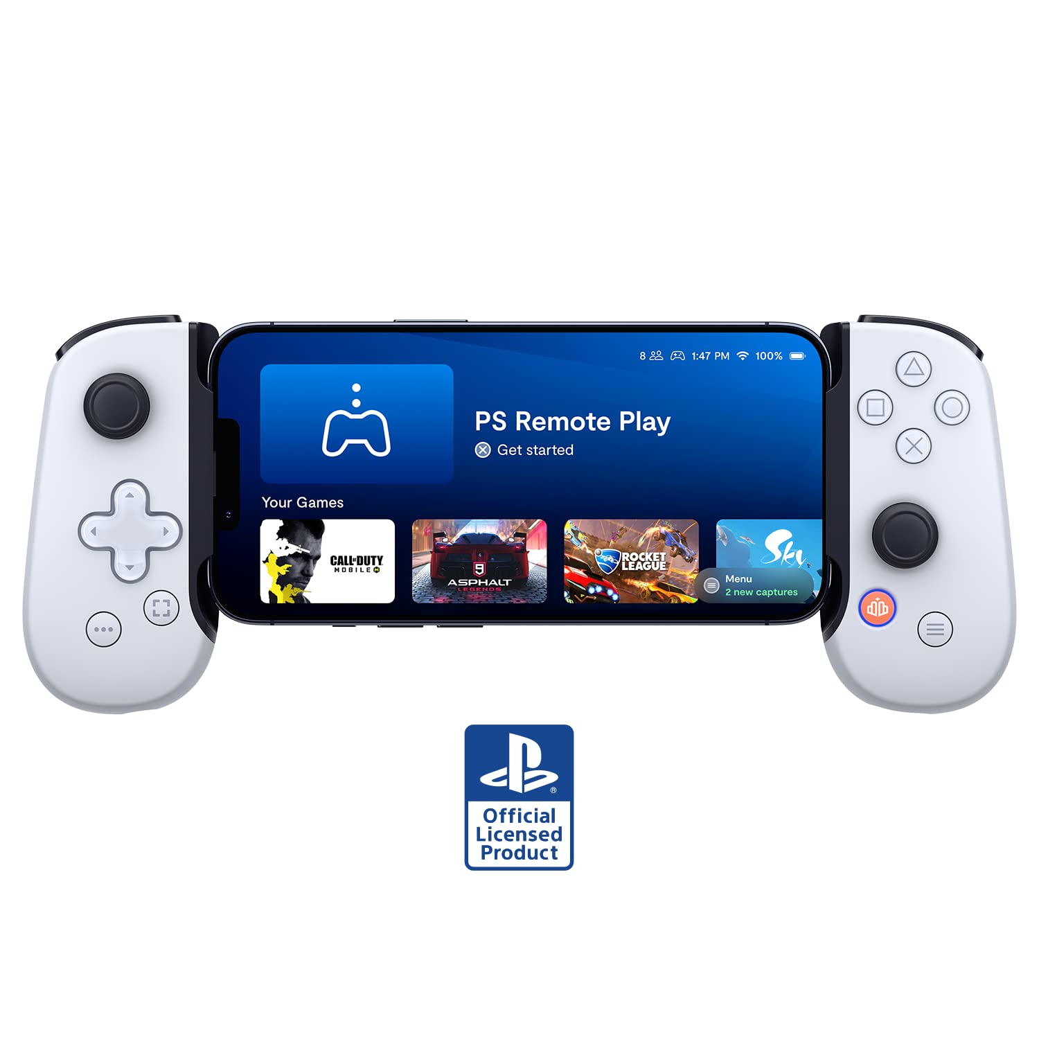 BACKBONE One Mobile Gaming Controller for Android and iPhone 15/16 Series (USB-C) - 2nd Gen