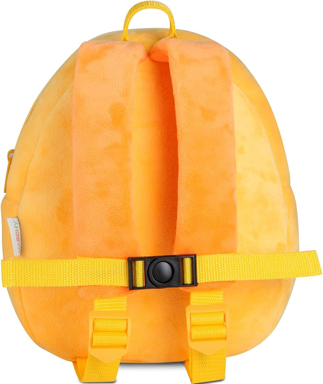 VASCHY Toddler Backpack, Baby Boys and Girls Cute Plush Animal Small Daycare Backpack for Baby Little Kids Yellow Cat