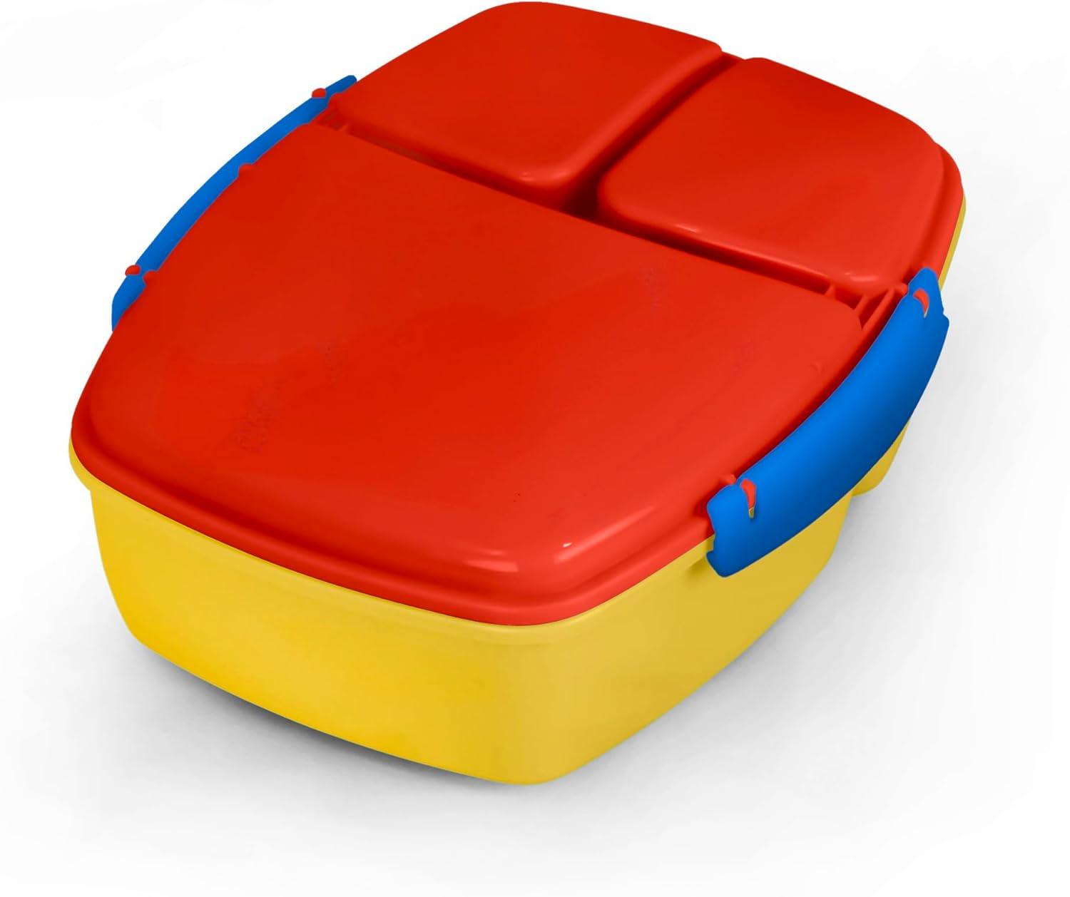 صندوق غداء بابلز السحري للأطفال - أحمر وأصفر