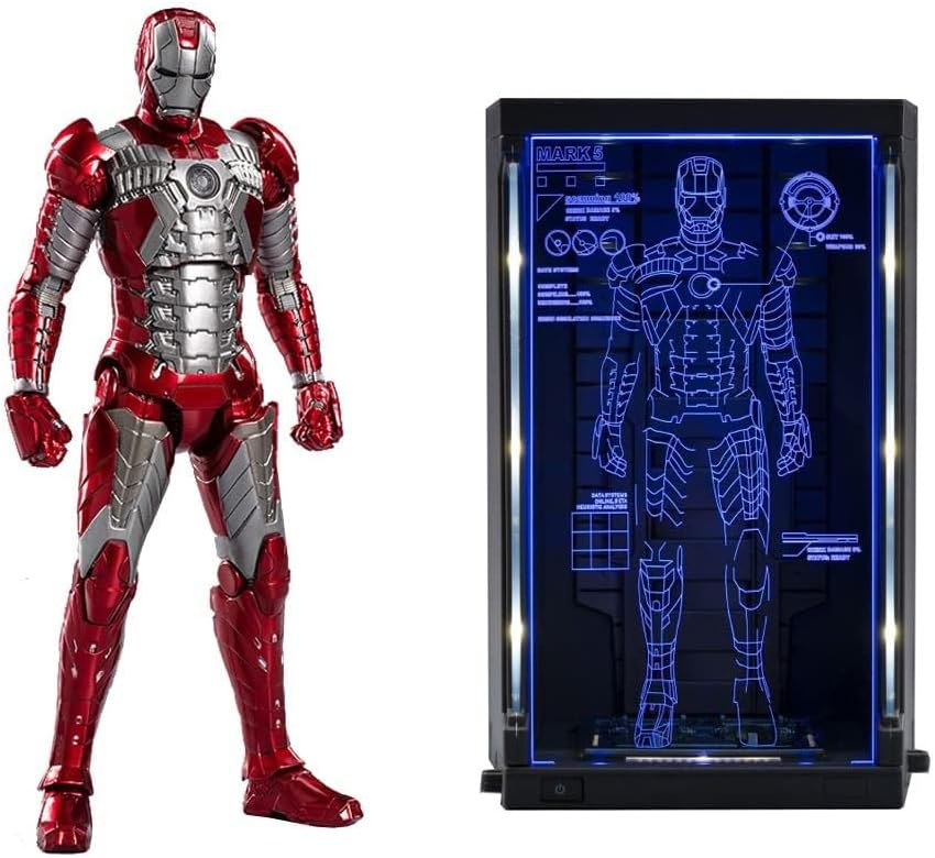 ZD Toys Super Heroes: Marvel - Iron Man -  Holographic Garage Set Mark 5 Scale 1:10