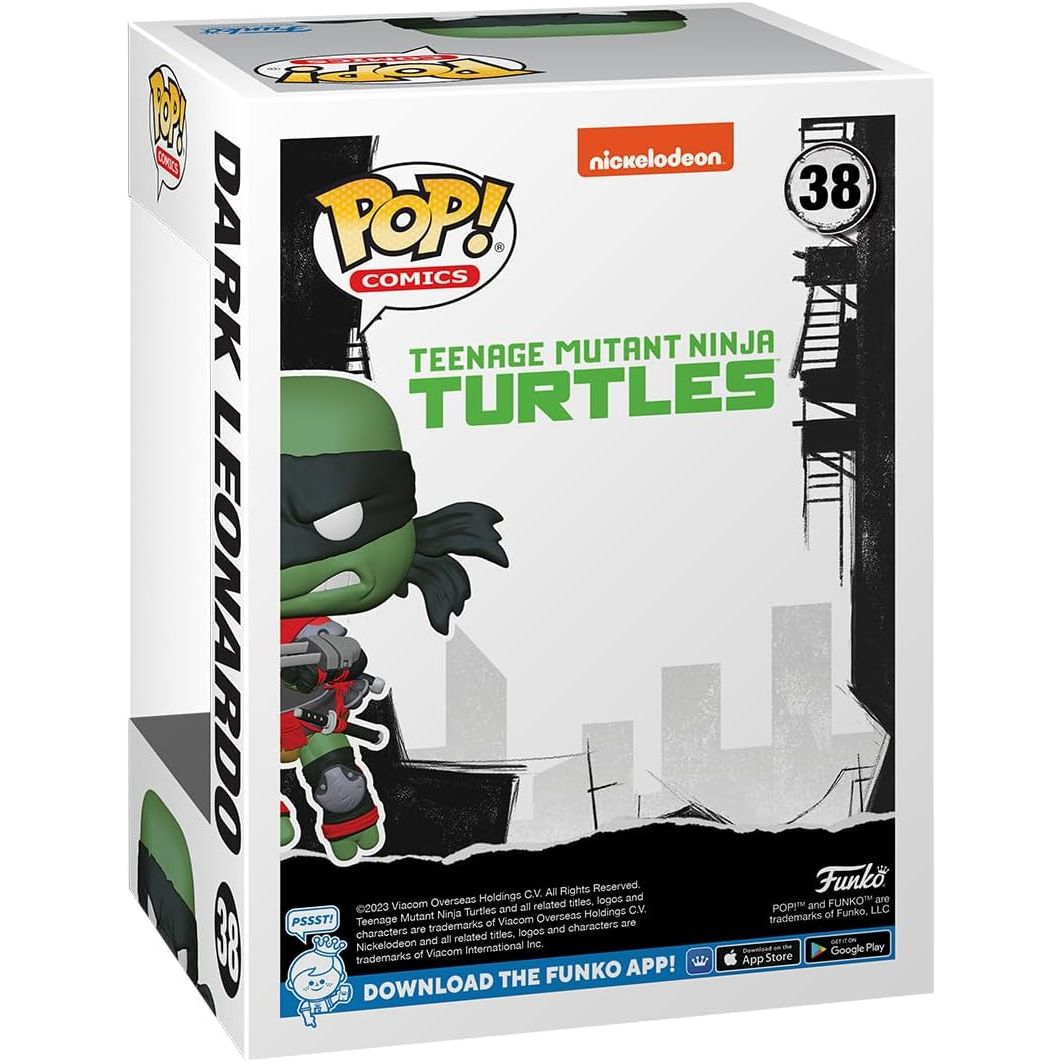 Funko Pop! Comics: Teenage Mutant Ninja Turtles - Dark Leonardo Vinyl Figure