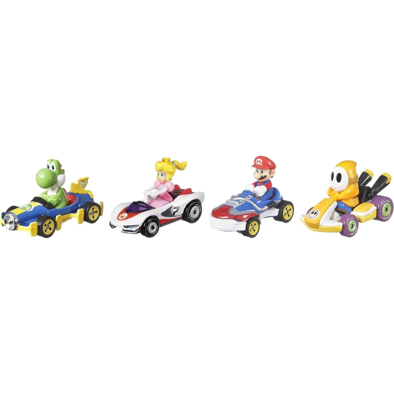 Hot Wheels Mario Kart Vehicle 4-Pack, Set of 4 Fan-Favorite Characters ...