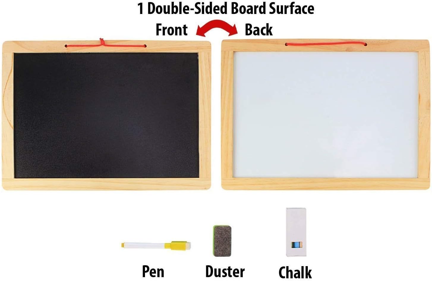 Multifunctional Magnetic Wooden Chalkboard Kids Educational Toys Game Whiteboard Blackboard Drawing Toys for Children (2 in1 Writting Slate)