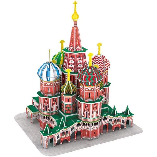 Cubic Fun St. Basil's Cathedral Shaped 3D Puzzle C239h - 92 Pieces