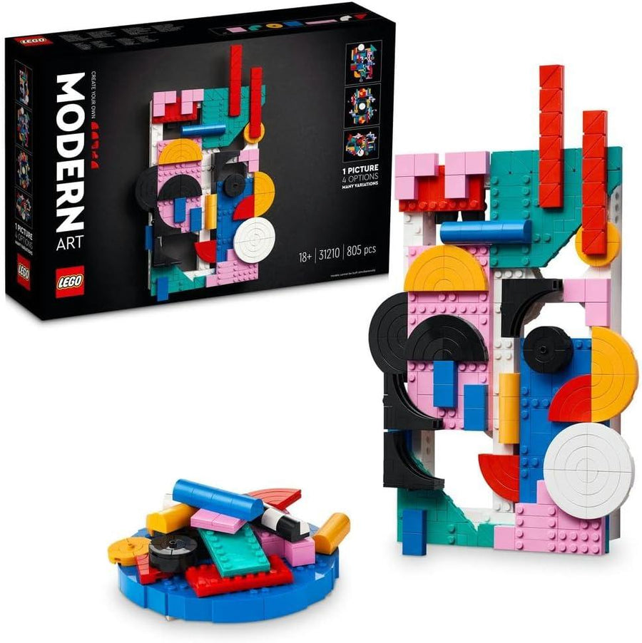 مجموعة بناء الفن الحديث LEGO® Art 31210؛ فن تجريدي على الحائط للكبار وفكرة هدية للفنانين