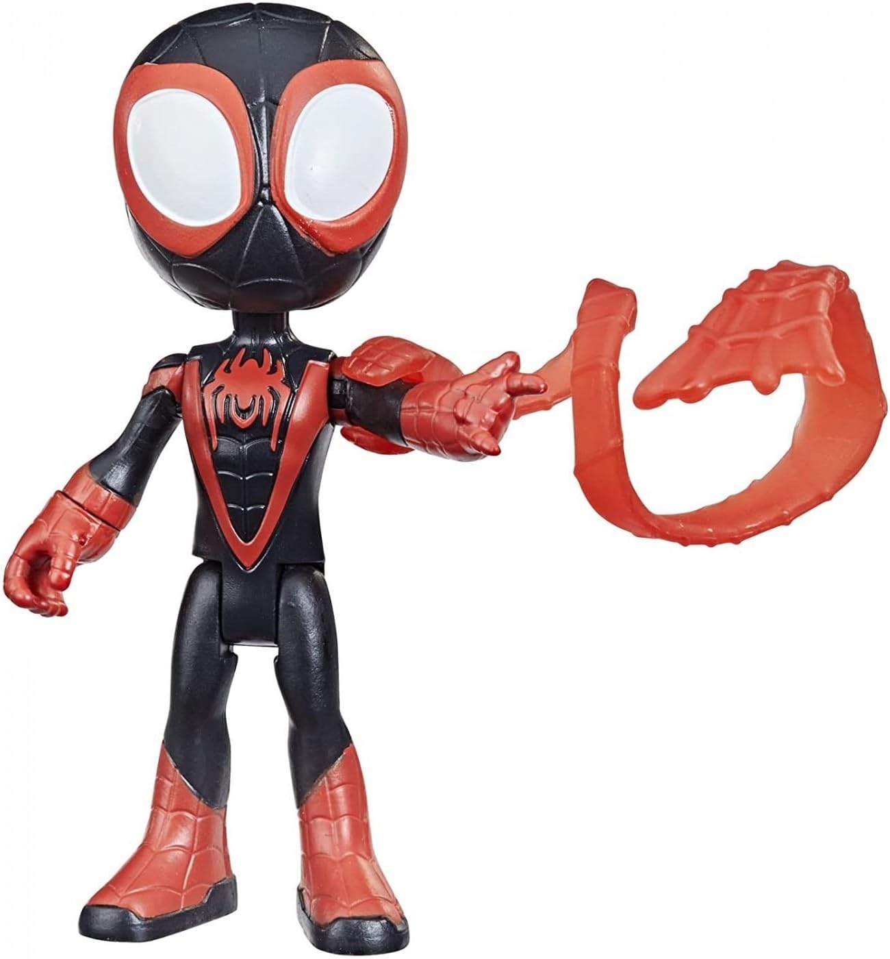 Spidey and his Amazing Friends Marvel Miles Morales Hero Figure, 4-Inch Scale Action Figure, Includes 1 Accessory.