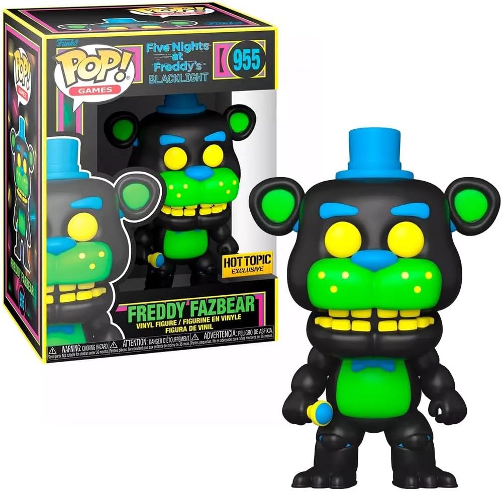 Funko Pop! Games: Five Nights at Freddy''s -  Freddy Fazbear (Blacklight) (Exclusive)