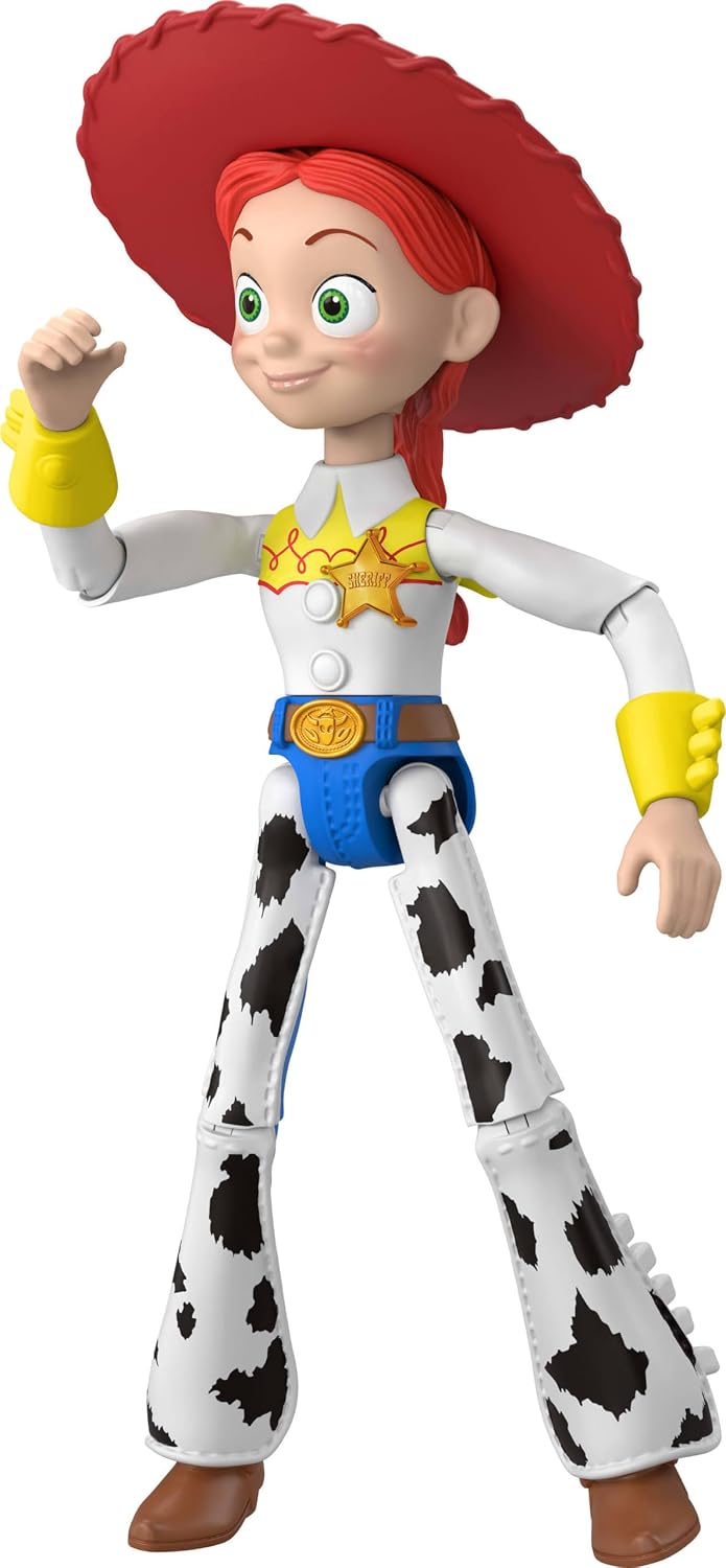 Mattel Disney and Pixar Toy Story Jessie Action Figures 7 Inch Playscale Key Characters, 8 Plus Posable Joints with Movie Accurate Design