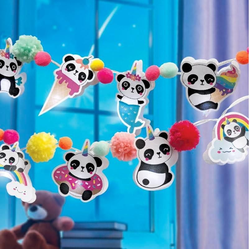 مجموعة مصابيح LED لتزيين منزلك من Sew Star - باندا SS-19-038، 8+