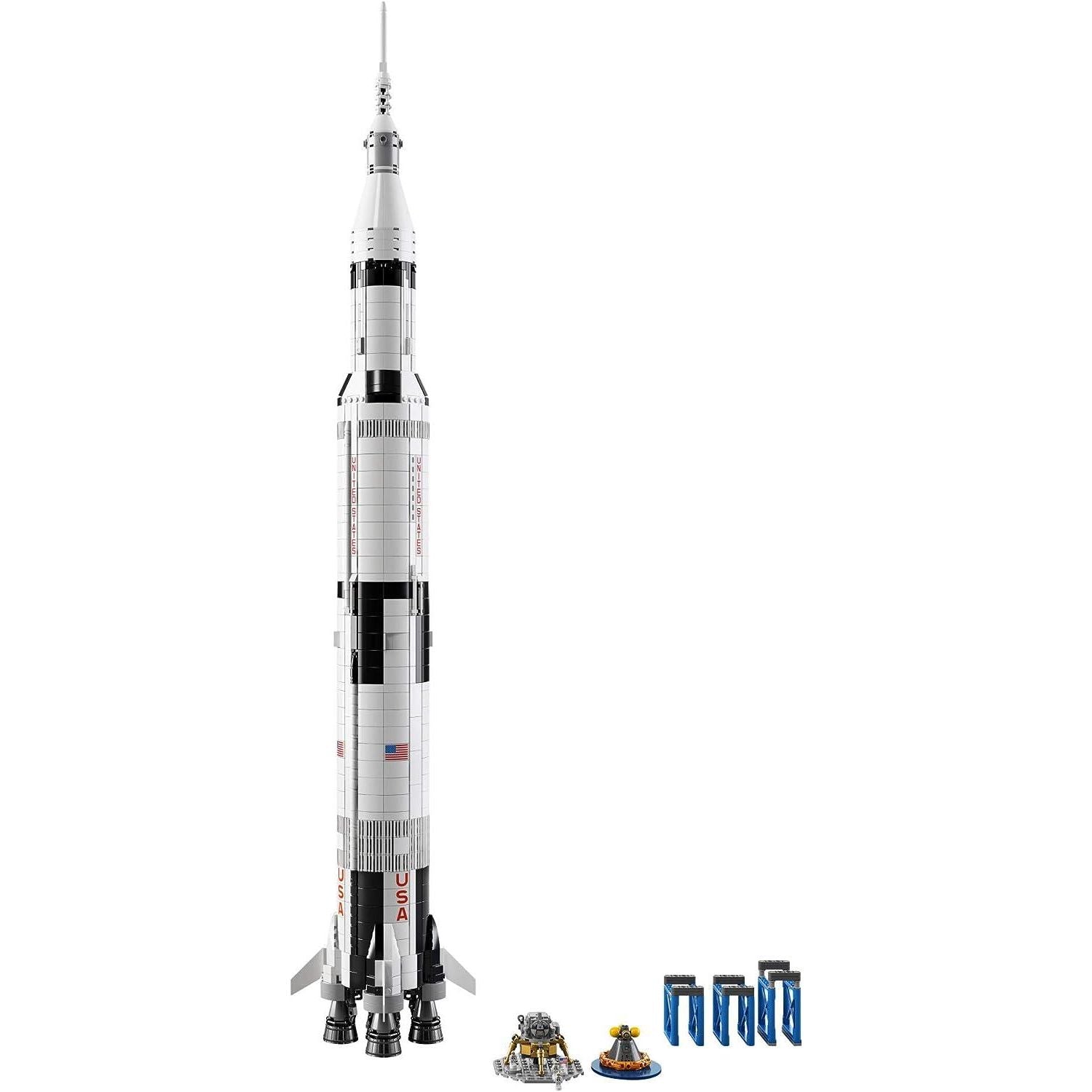 LEGO Ideas 92176  NASA Apollo Saturn V Outer Space Model Rocket for Kids and Adults, Science Building Kit (1969 Pieces)