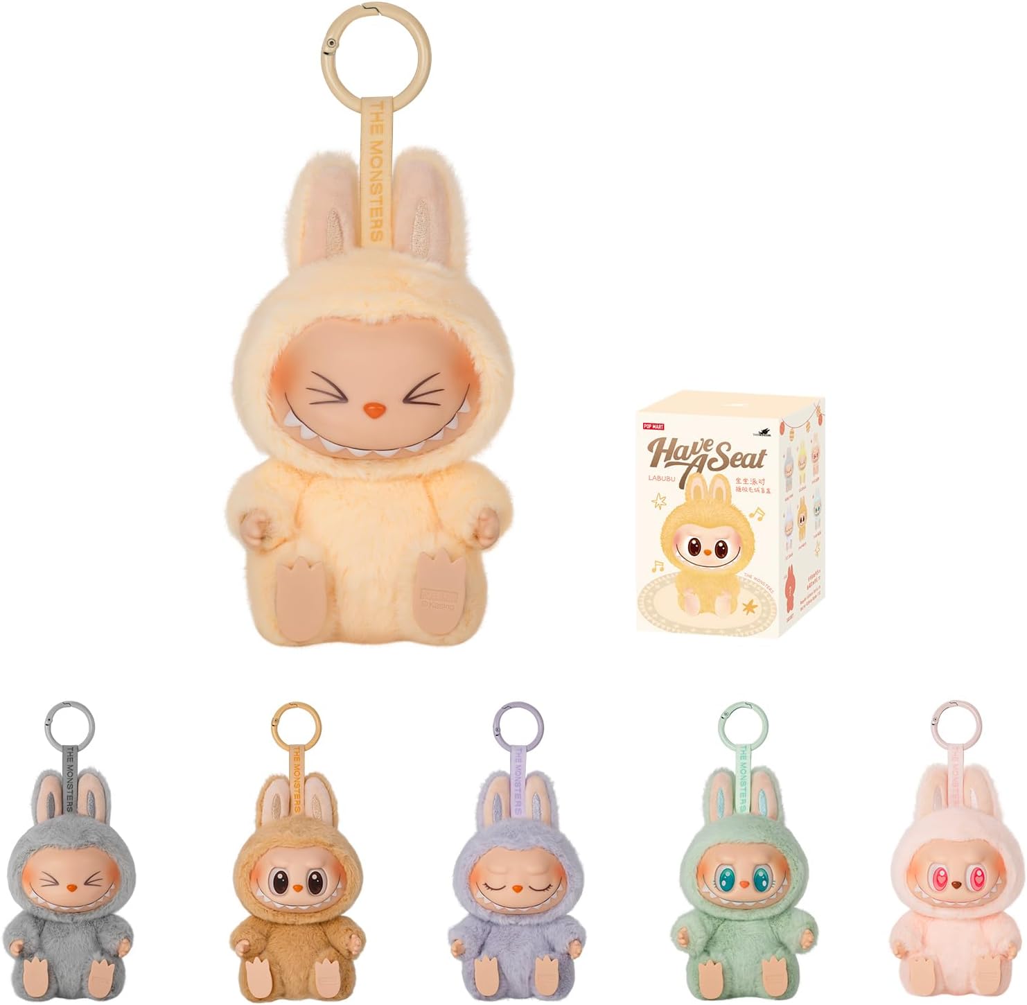 صندوق بوب مارت ذا مونسترز - هاف أ سيت المصنوع من الفينيل المحشو والمُغطى بالجلد، شخصيات ذا مونسترز بلايند بوكس