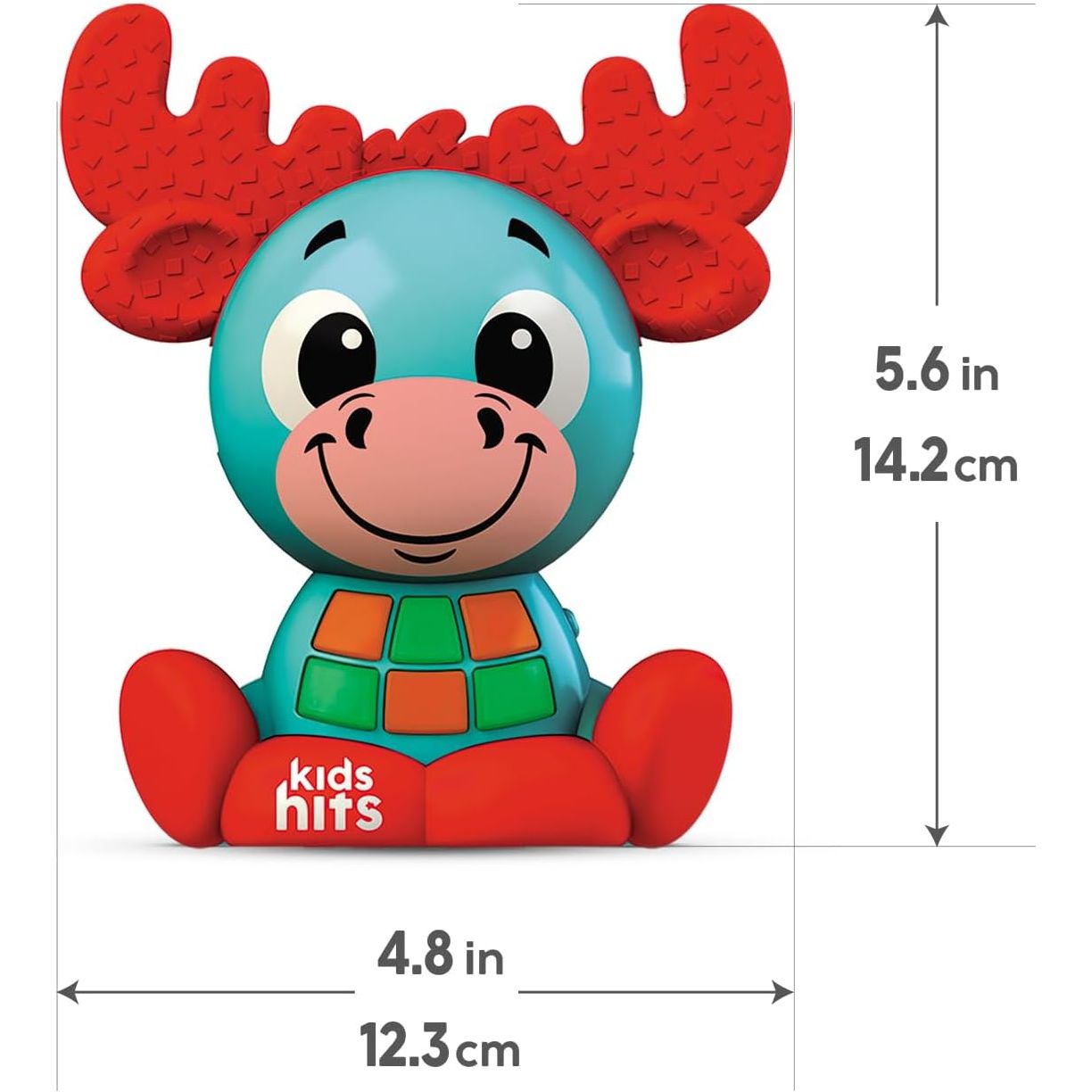 Kids Hits Babykins Moose Interactive Toy Spark Joy and Learning for Kids 2 Years and Up - Bright Lights, Playful Tunes, and Educational Fun!