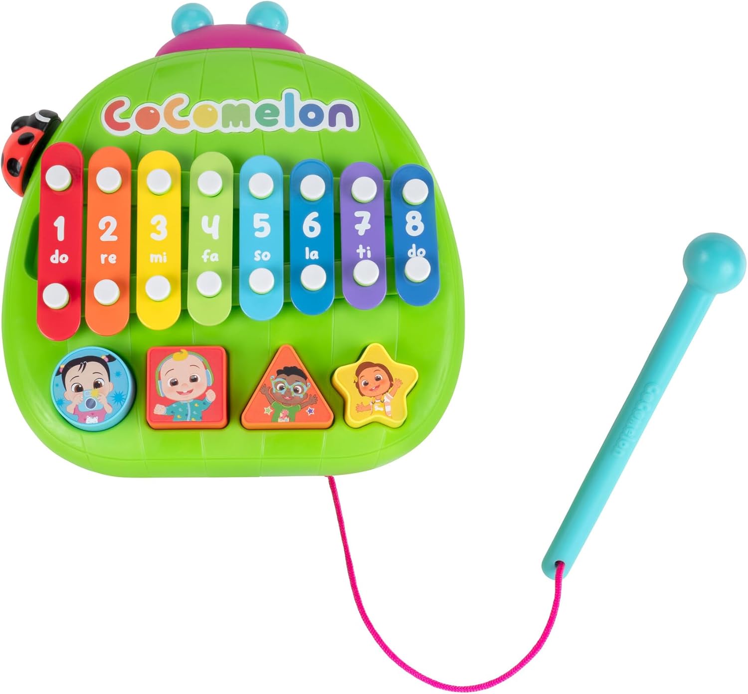 CoComelon Shape ‘N Sort Xylophone - Identify Shapes and Play Music - Favorite CoComelon Characters - Toys for Kids, Toddlers, and Preschoolers