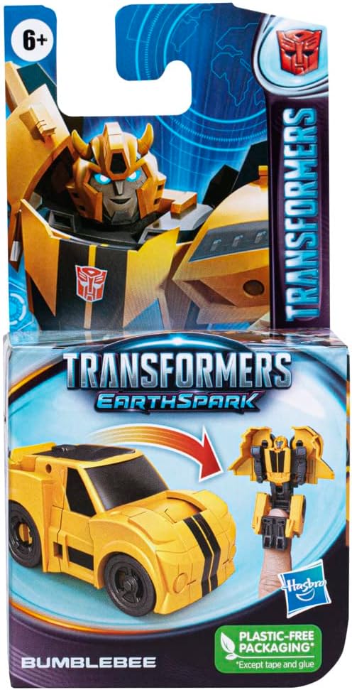 Transformers EarthSpark 6cm Tacticon Bumblebee Figure Robot Toy for Kids Age 6+