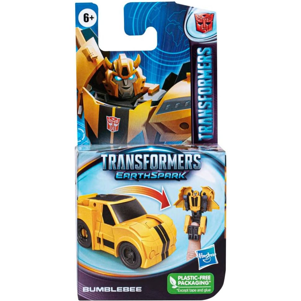 Transformers EarthSpark 6cm Tacticon Bumblebee Figure Robot Toy for Kids Age 6+