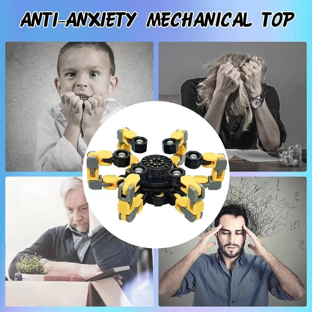 Fidget Spinners for kids&Adults Transformable Fingertip Gyros for Girls Boys Stress Reliefs Toys - Purple