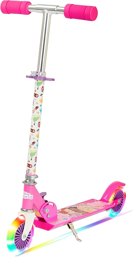SPARTAN Princess 2 wheel Scooter - with LED light Pink, SP-7061