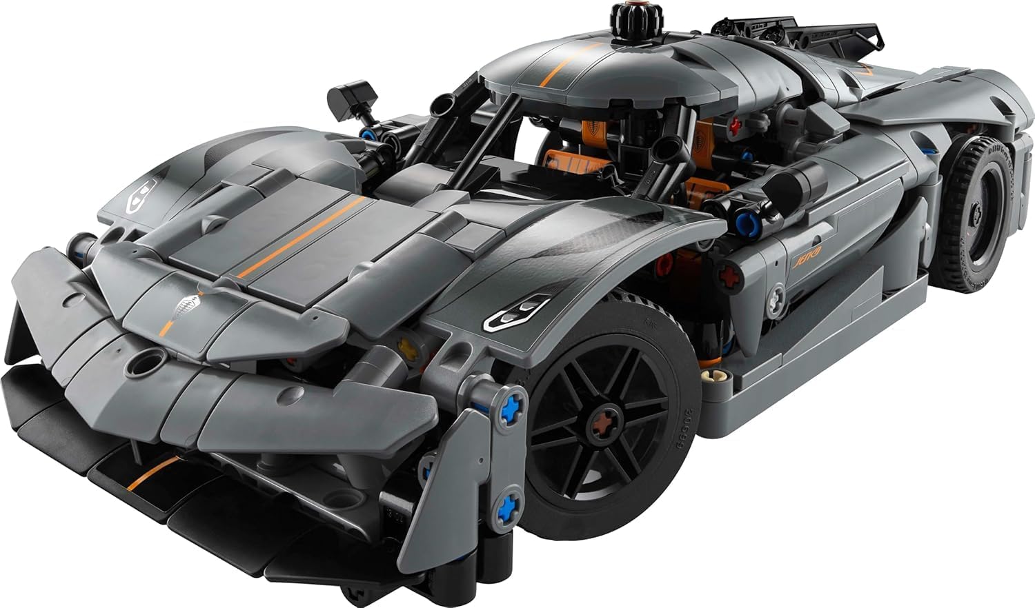 LEGO 42173 Technic Koenigsegg Jesko Absolut Grey Hypercar, Sports Car Building Toy Set for Boys and Girls, Vehicle Racing Car for Kids