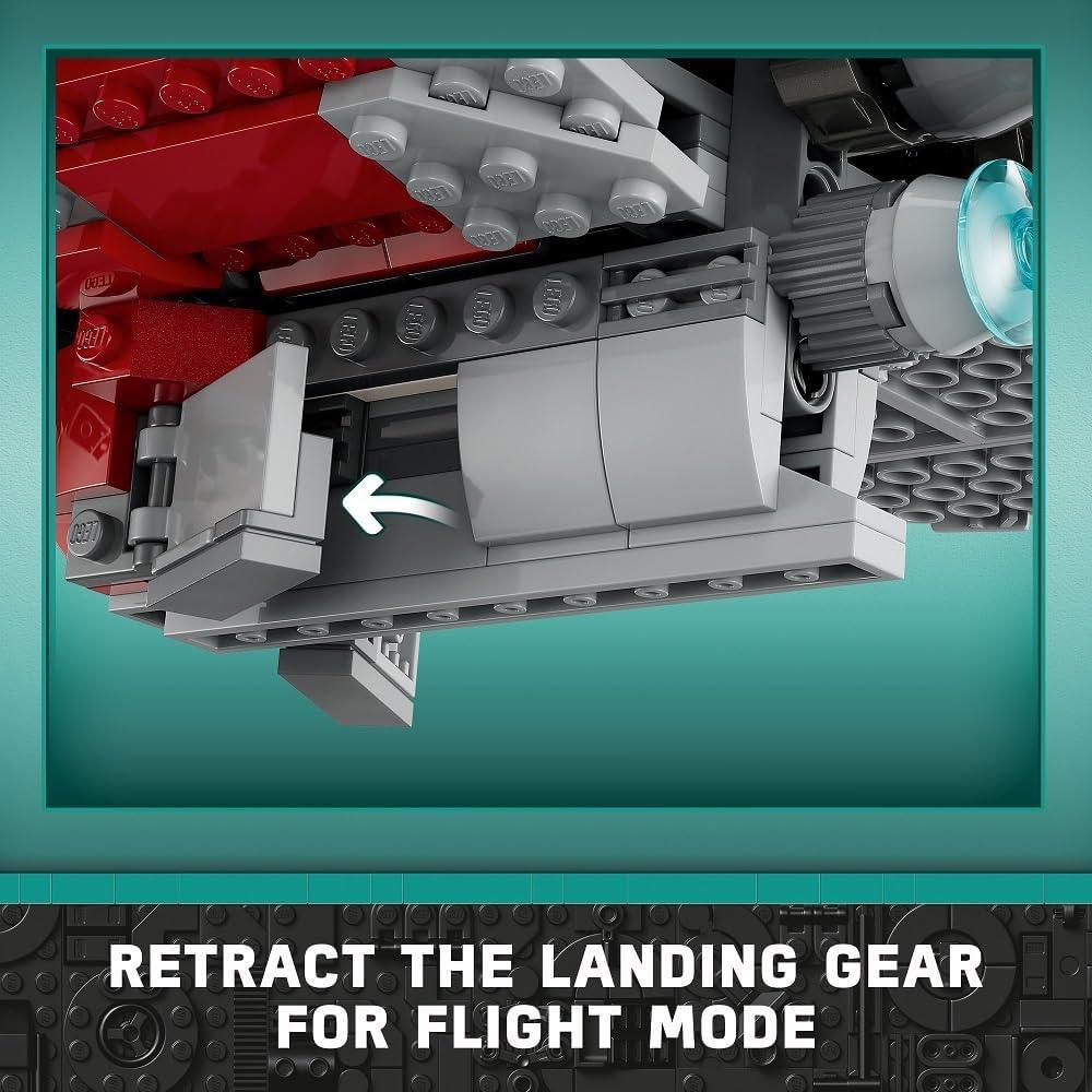 مجموعة لعب ليجو 75362 ستار وورز أهسوكا تانو T-6 جيدي شاتل ستار وورز مبنية على مسلسل أهسوكا التلفزيوني، لعبة بناء مستوحاة لمحبي أهسوكا تتميز بسفينة فضائية قابلة للبناء و4 شخصيات من حرب النجوم