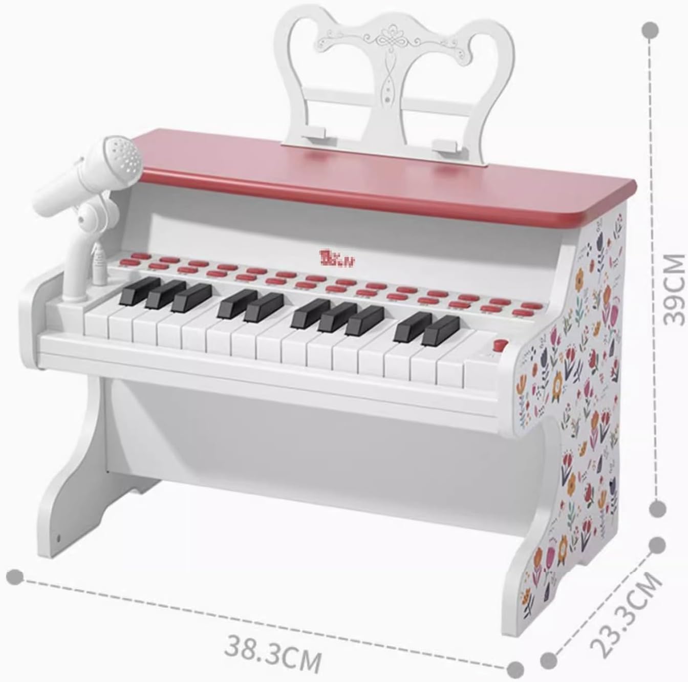 Baoli Kids 24-Key Classical Piano with Microphone for Music Learning AST552