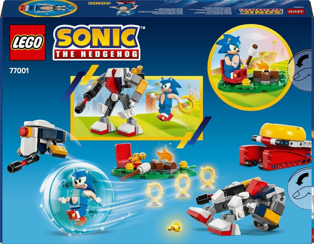 LEGO 77001 Sonic the Hedgehog: Sonic’s Campfire Clash Set  Collectible Building Toy with 4 Characters