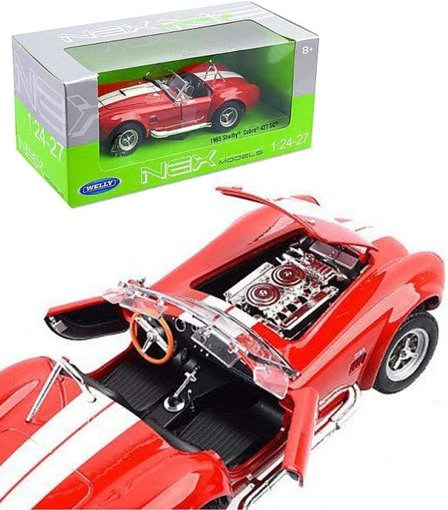 Welly Nex Die-Cast Metal Model Car 1:24- 1965 Shelby Cobra 427 S/C (Colors May Vary)