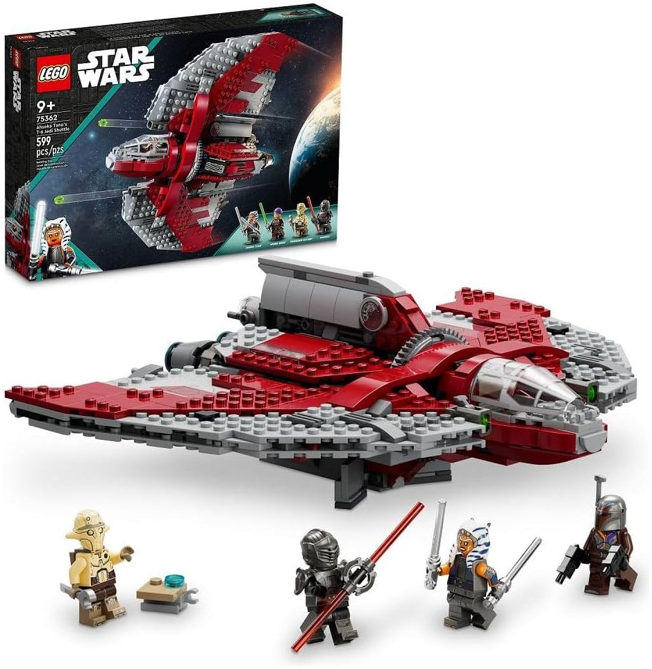 Lego 75362 Star Wars Ahsoka Tano’s T-6 Jedi Shuttle Star Wars Playset Based on The Ahsoka TV Series, Show Inspired Building Toy for Ahsoka Fans Featuring a Buildable Starship and 4 Star Wars Figures