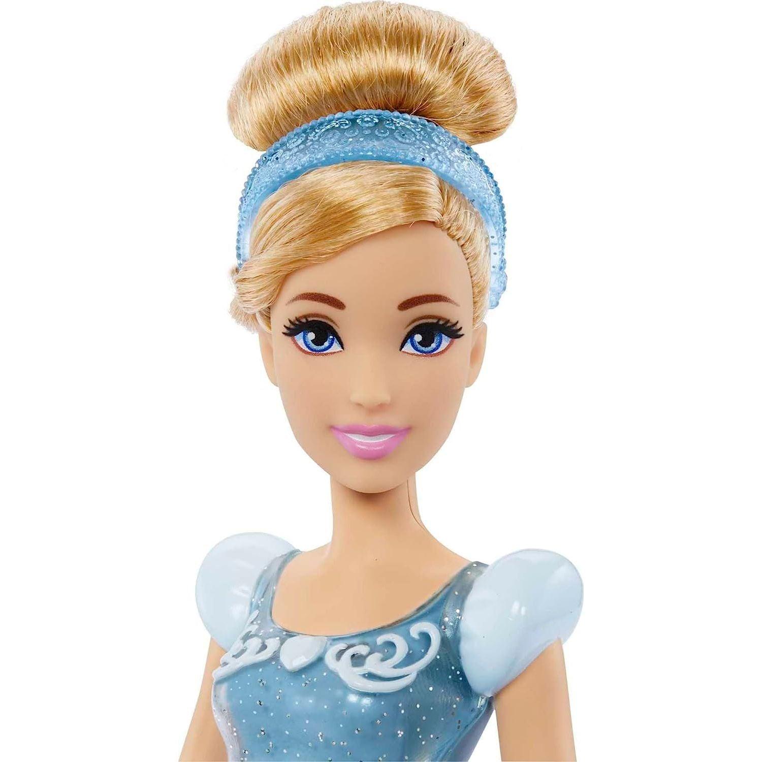 Mattel Disney Princess Dolls,Cinderella Posable Fashion Doll with