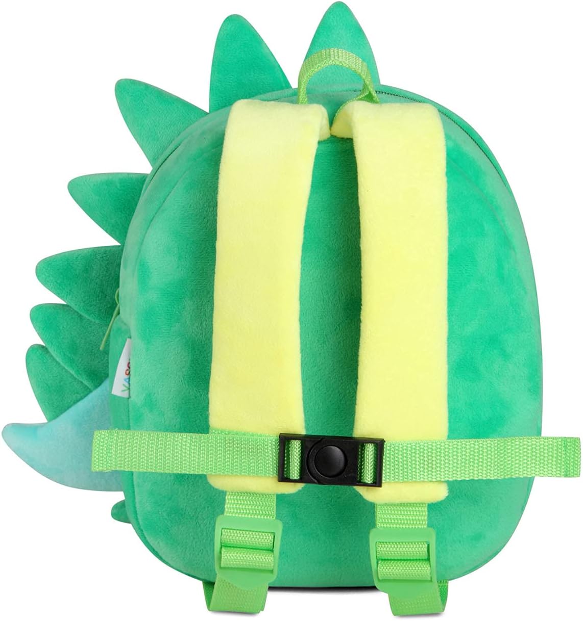 VASCHY Toddler Backpack, Baby Boys and Girls Cute Plush Animal Small Daycare Backpack for Baby Little Kids Smiling Dinosaur