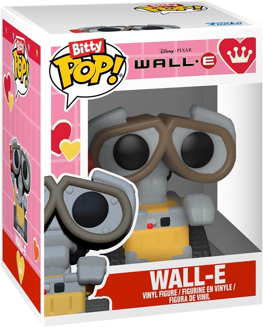 Funko Bitty Pop! Bouquet Cartoon Animation: Disney Pixar - Wall-E - Valentines Love- Wall-E and Eve 3-Pieces