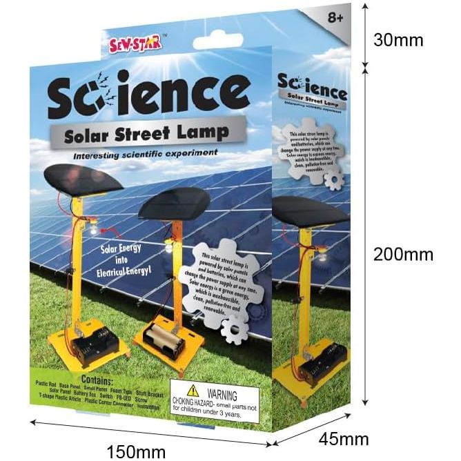 مصباح الشارع الشمسي Sew Star Science - لعبة علمية للأطفال SS-20-001، 8+