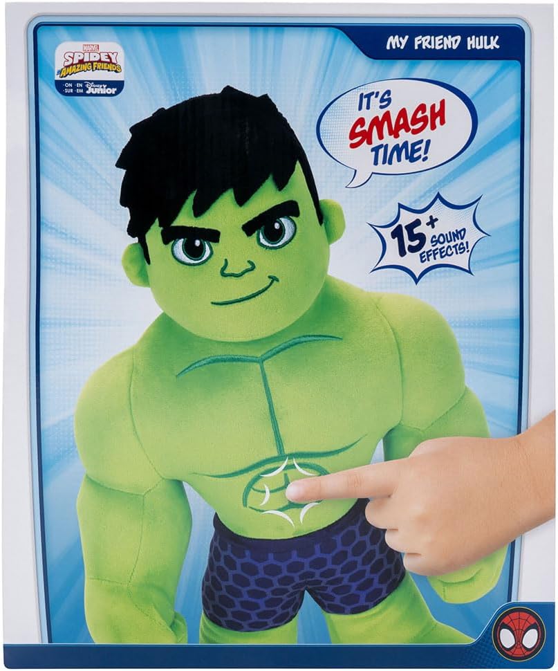 Jazwares Spidey and his Amazing Friends My Friend Hulk Plush 16 Inch