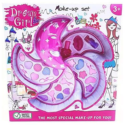 Dream Girl Makeup Box Pretend Playtoy Set Princess Moon Makeup Kit