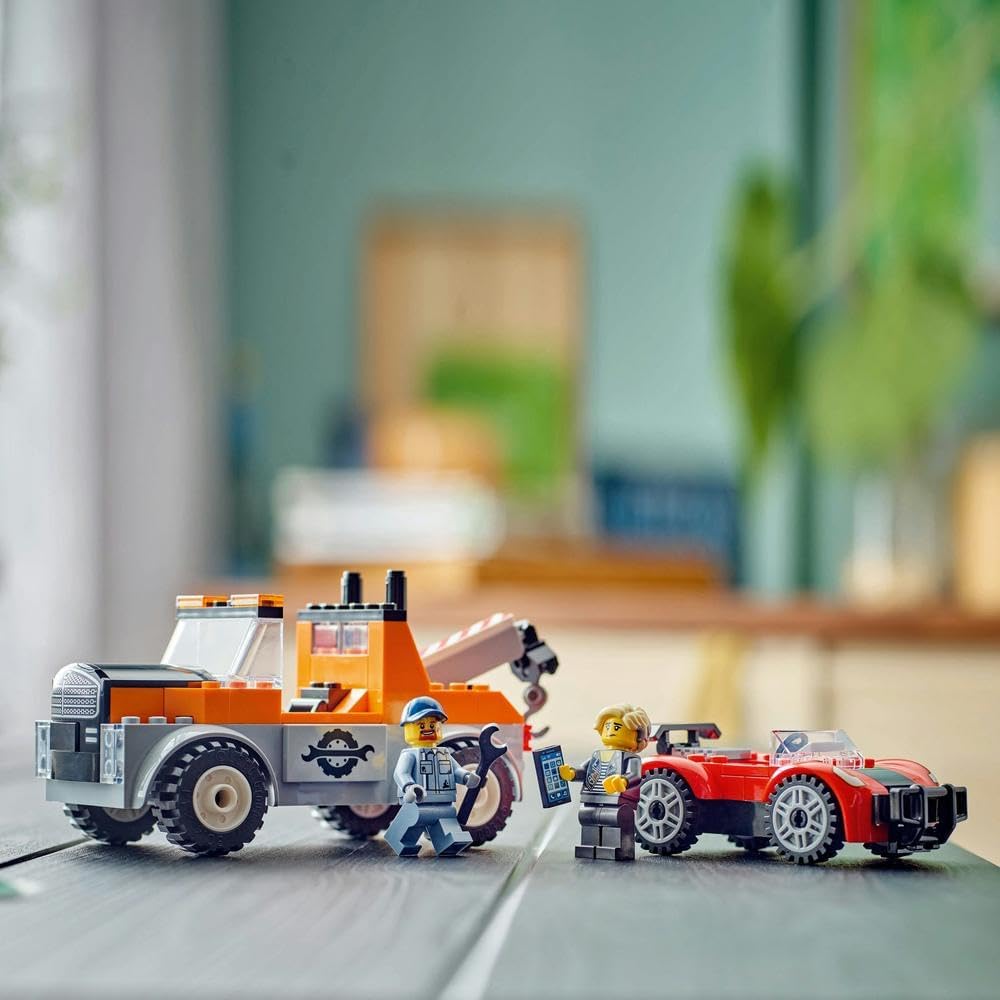 LEGO® City 60435 Sports Car Tow Truck and Repair Vehicle Toy Set