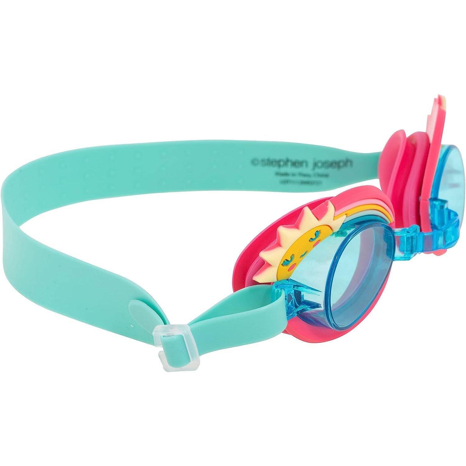 Stephen Joseph Swim Goggles - Rainbow - BumbleToys - 5-7 Years, Cecil, Girls, Goggles, Pre-Order