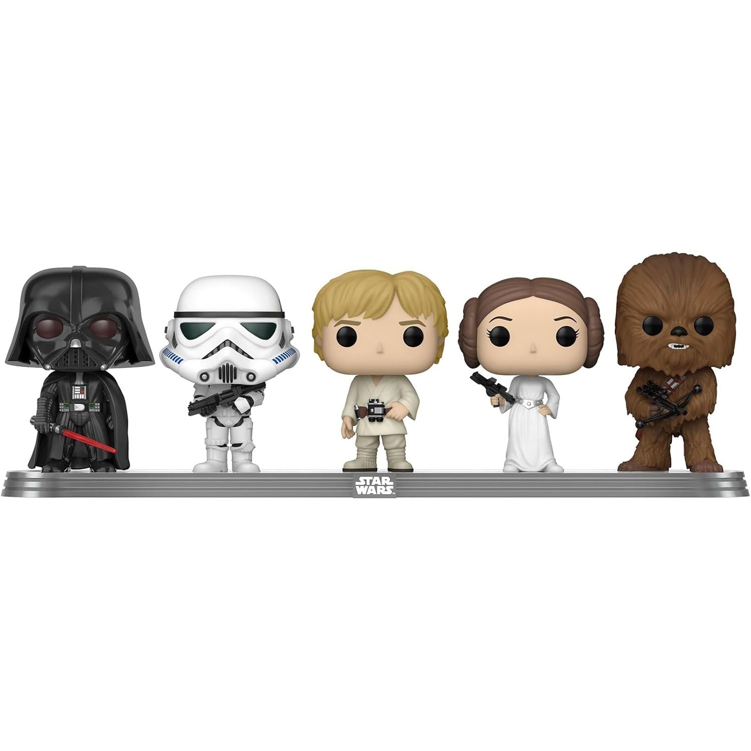 Funko Pop! Vinyl: Star Wars - Darth Vader, Stormtrooper, Luke Skywalker, Princess Leia and Chewbacca - 5 Pack