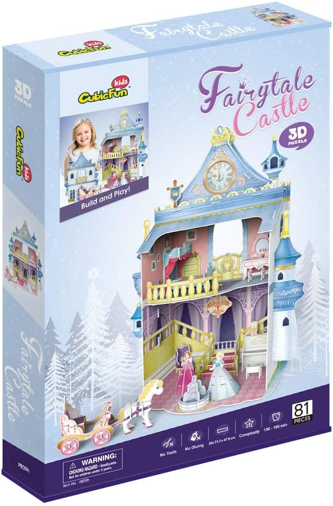 Cubic Fun Fairytale Castle 3D Puzzle For Girls - 81 Pieces