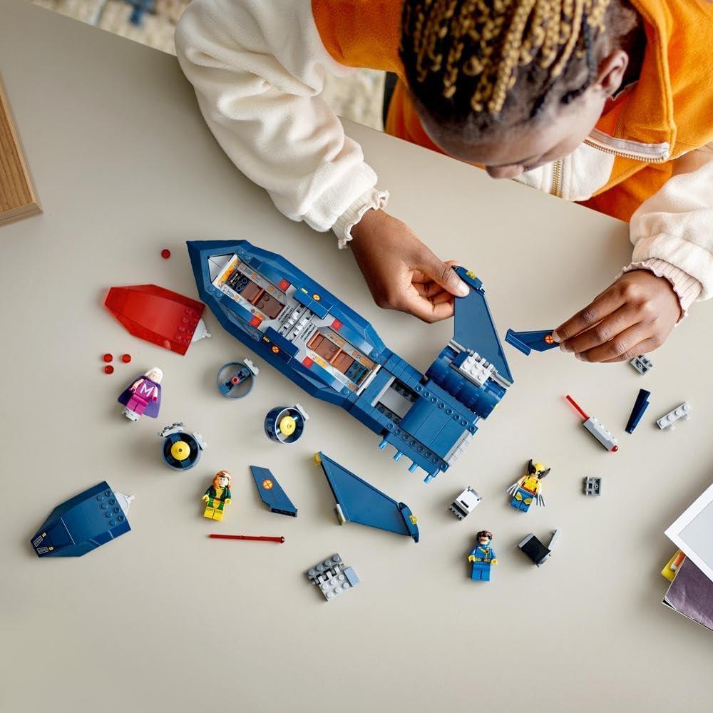 LEGO 76281 Marvel X-Men X-Jet Buildable Toy Plane for Kids