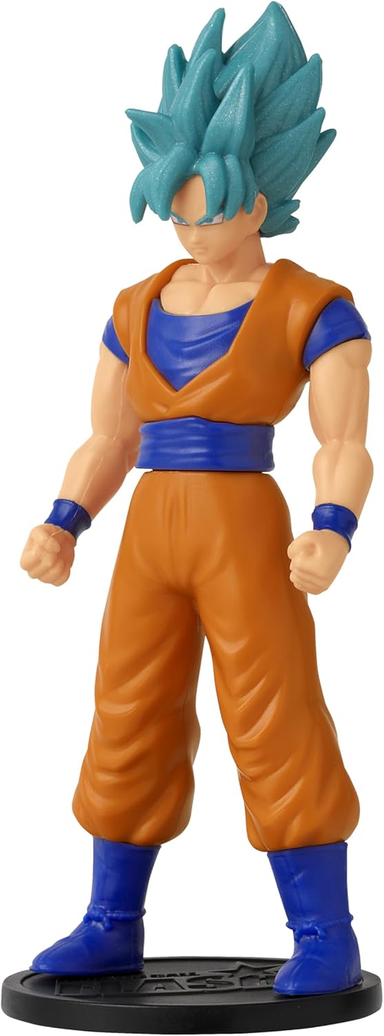 Dragon Ball Flash Series Super Saiyan Blue Goku Anime Figure | 4'' Tall