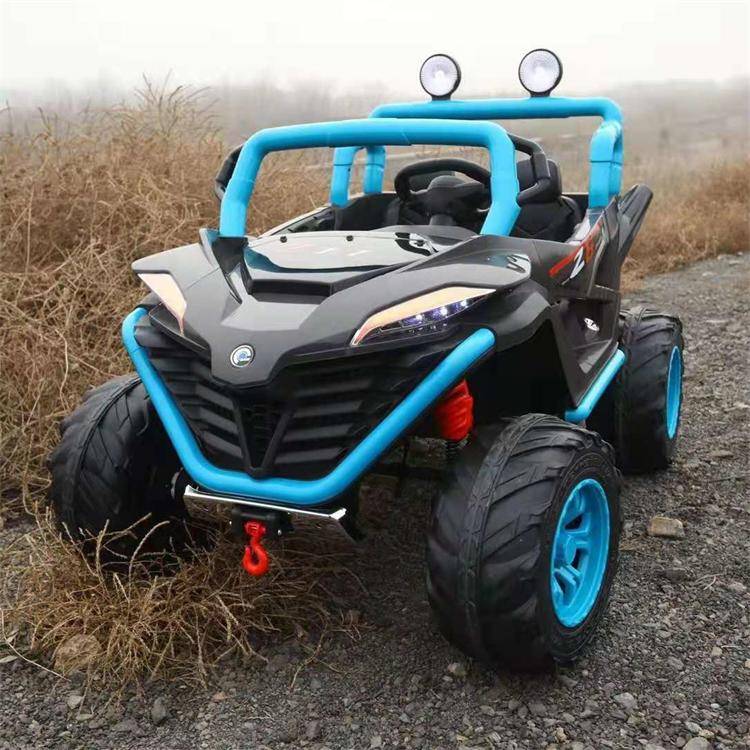 Ride On Truck Car Electric Battery Operated Ride on 4×4 off-road Jeep for kids - Blue