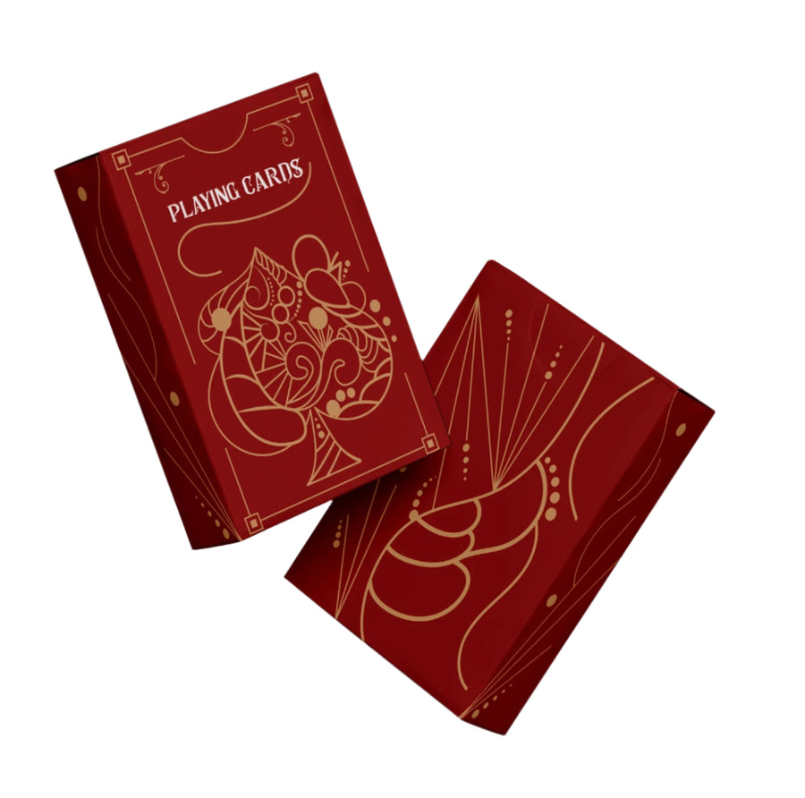 Premium Nilco playing cards dark red - New Edition