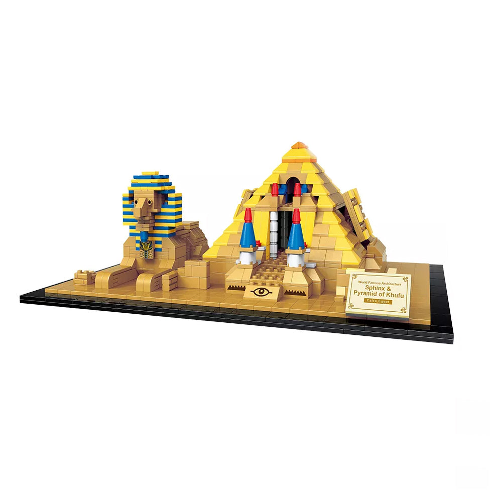 Building Blocks Egyptian Sphinx and Khufu Pyramid - 1274 PCS