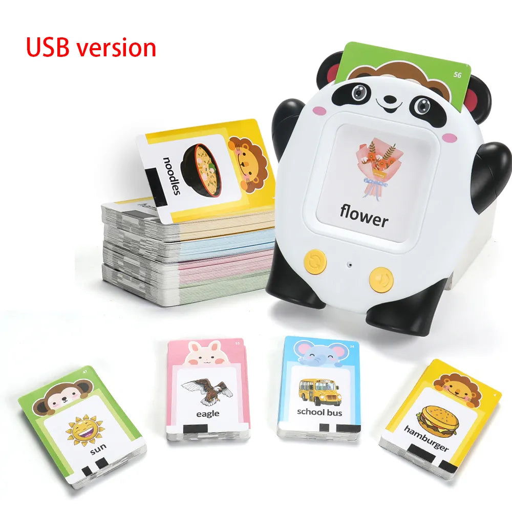 Talking Flash Cards Learning Toys Childhood Early Intelligent Education Audio Card Reading Learning English Machine with 224 Words