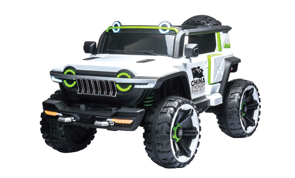 12V Kids Electric Ride-On Car with 4 Motors (390W) – 2.4G Remote, Dual Speed, Shock Absorbers & Handle - Grey