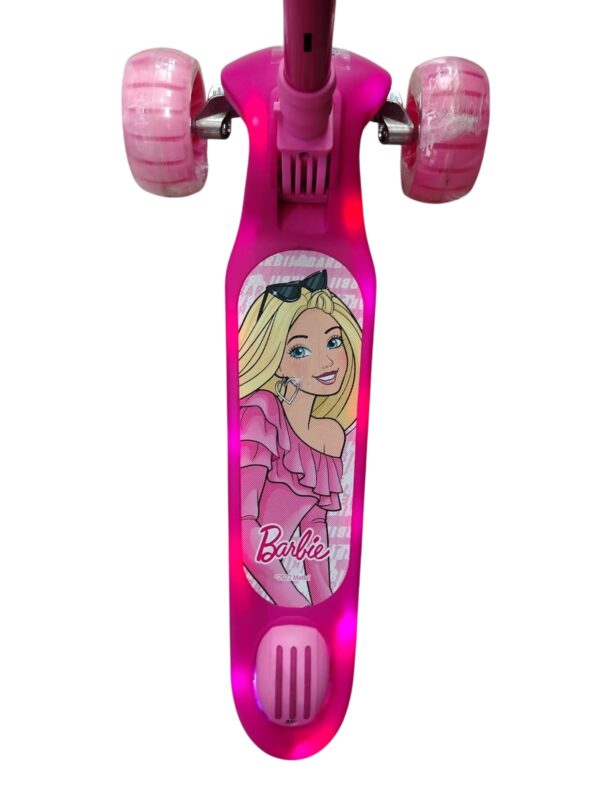 3-Wheel Kids Scooter – Adjustable & Light-Up Wheels - Barbie