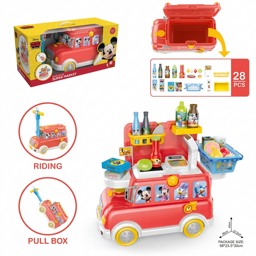School Bus Cash Register Play Set