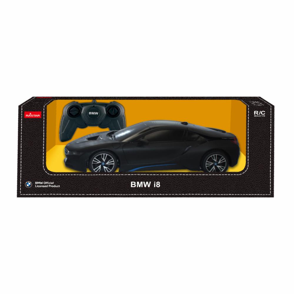 Rastar 1:18 Scale Remote Controlled BMW I8 Car - Black